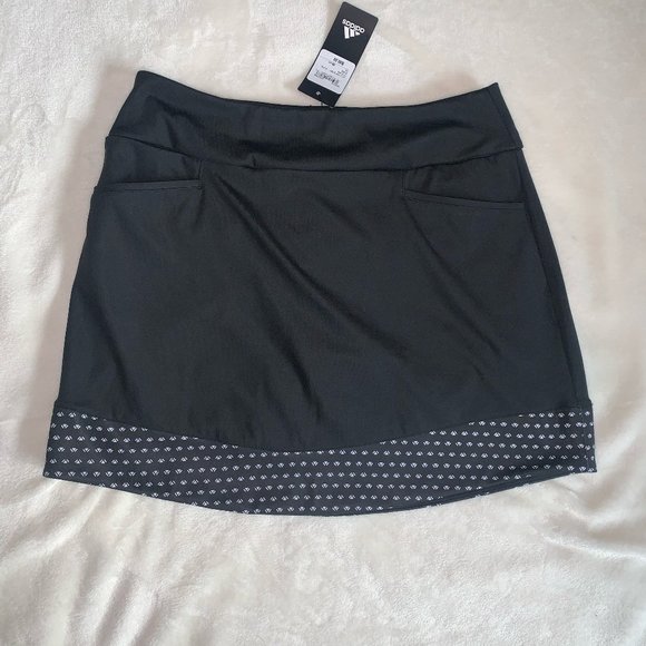 Adidas Women's Golf Skirt Black small skort BNWT - Picture 2 of 5